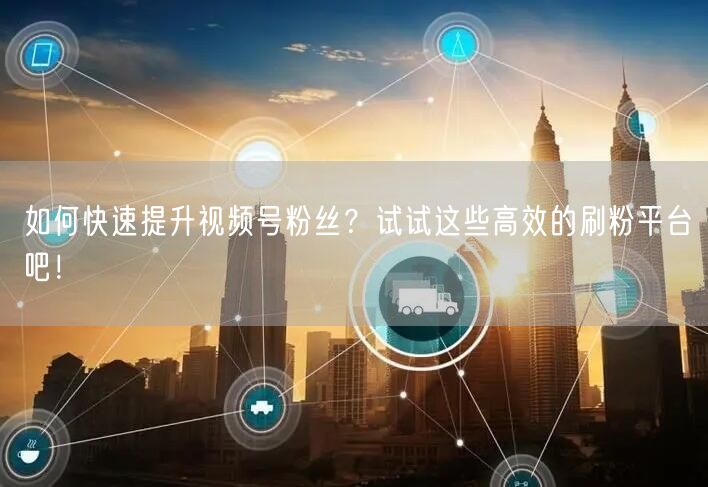 如何快速提升视频号粉丝？试试这些高效的刷粉平台吧！