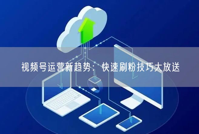 视频号运营新趋势：快速刷粉技巧大放送